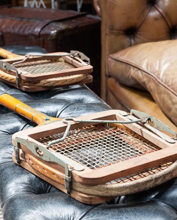 Restored Tennis Racket & Press