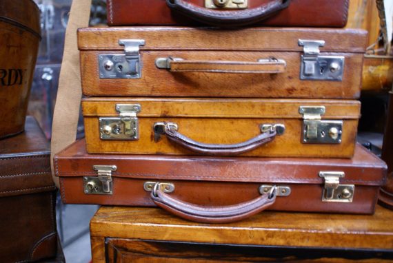 Vintage Leather Luggage (SOLD)