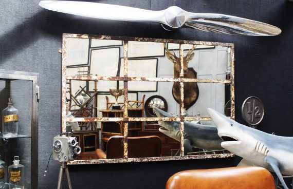 Iron Strapped Mirror