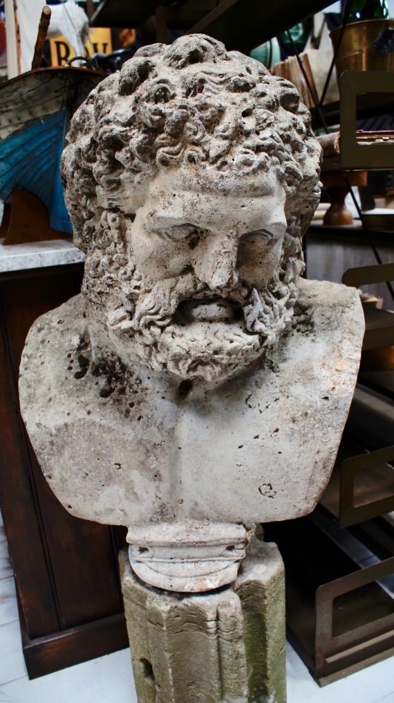 Large Contemporary Stone Bust of The Mighty Hercules (SOLD)
