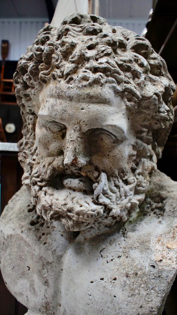 Large Contemporary Stone Bust of The Mighty Hercules (SOLD)