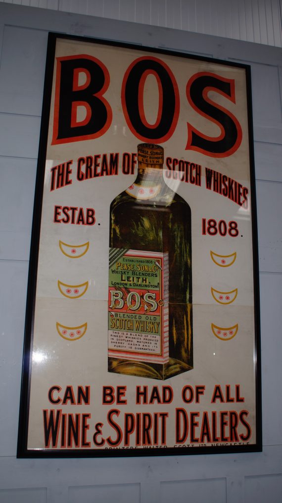 Large Victorian BOS Whiskey Advertising Poster (SOLD)