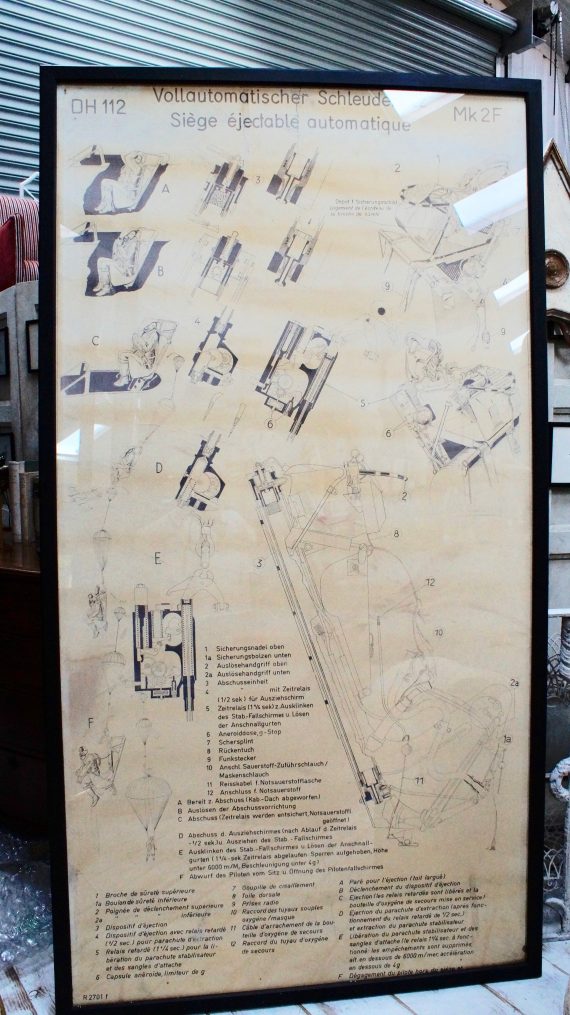 Large Martin Baker Ejector Seat Training Poster