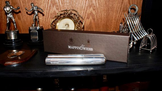 Mappin & Webb Solid Silver Cigar Holder