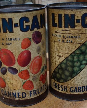 Large 1940's Shop Display Cans (SOLD)