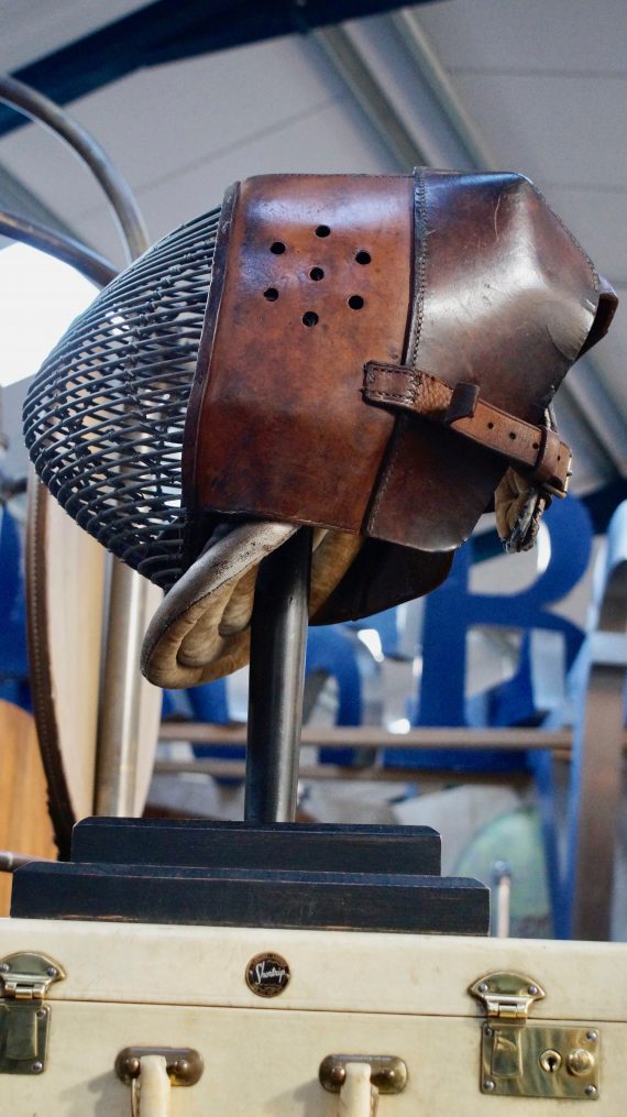 Vintage Kendo Leather Fencing Mask With Stand (SOLD)