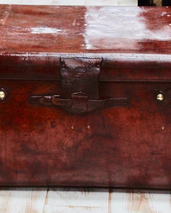 Superb Extra Large Finnegan's of Manchester Leather Boot Trunk (SOLD)
