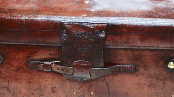 Superb Extra Large Finnegan's of Manchester Leather Boot Trunk (SOLD)