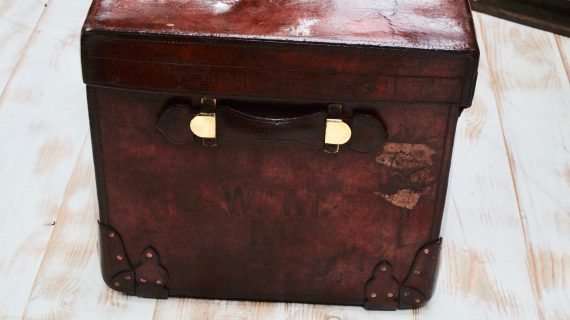 Superb Extra Large Finnegan's of Manchester Leather Boot Trunk (SOLD)