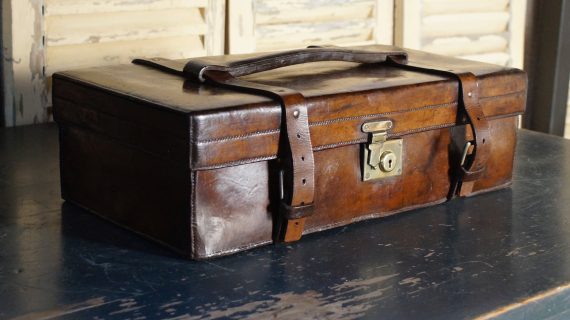 19th Century Leather Cartridge Case (SOLD)