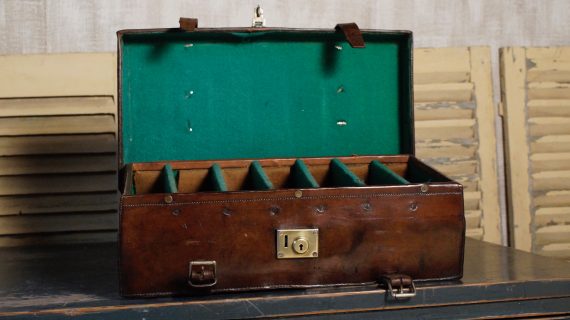 19th Century Leather Cartridge Case (SOLD)