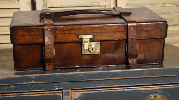 19th Century Leather Cartridge Case (SOLD)