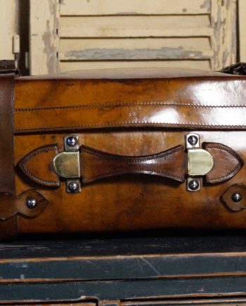 19th Century Full Leather Hide Travel Trunk (SOLD)