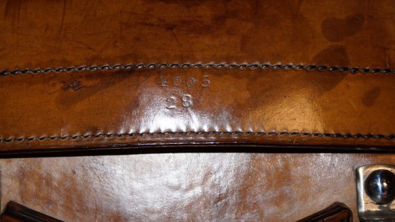 19th Century Full Leather Hide Travel Trunk (SOLD)