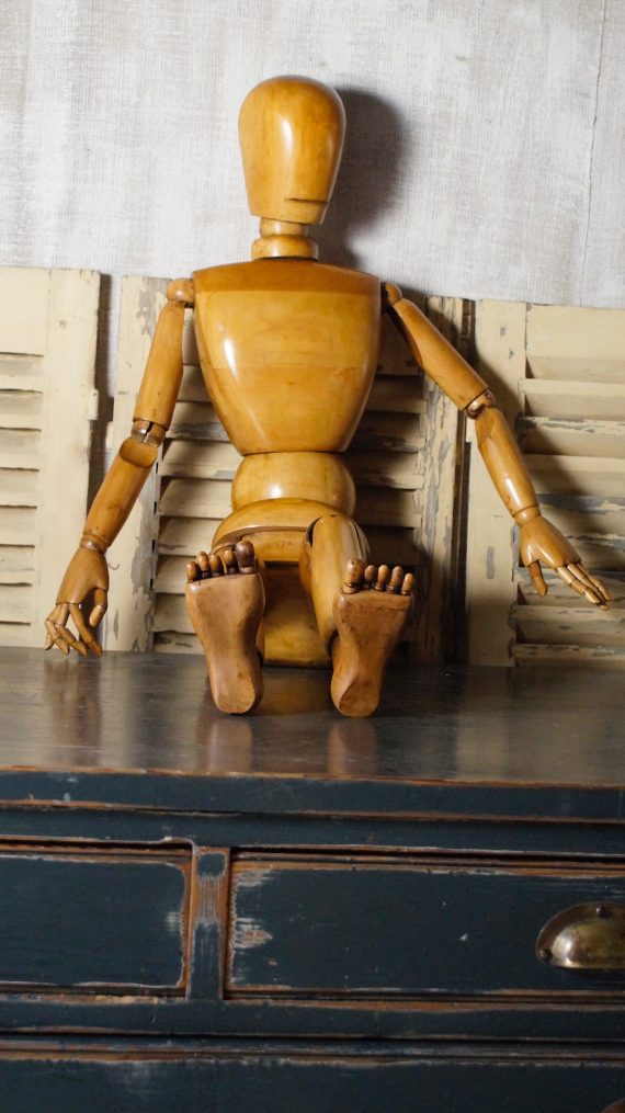 French Articulated Lathe Wooden Artist's Model (SOLD)