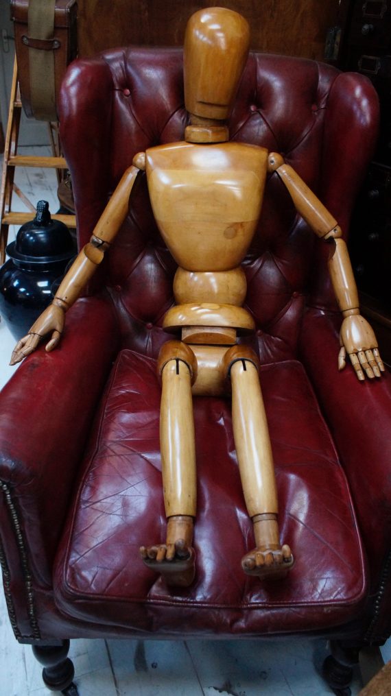 French Articulated Lathe Wooden Artist's Model (SOLD)