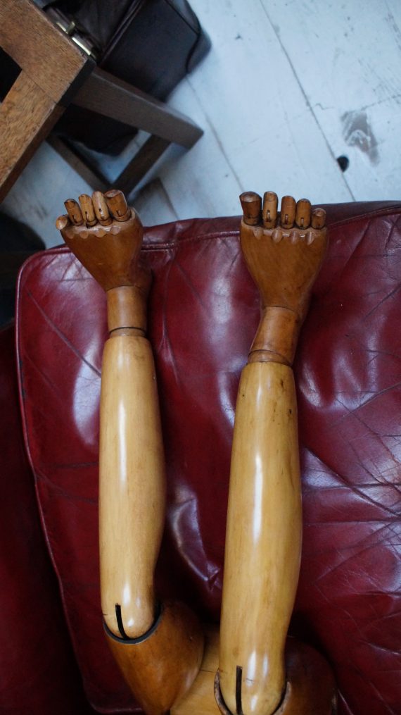 French Articulated Lathe Wooden Artist's Model (SOLD)