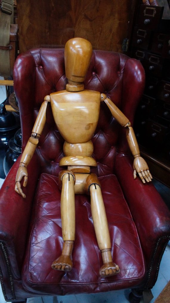 French Articulated Lathe Wooden Artist's Model (SOLD)