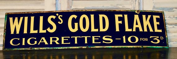 Will's Gold Flake Enamel Advertising Sign (SOLD)