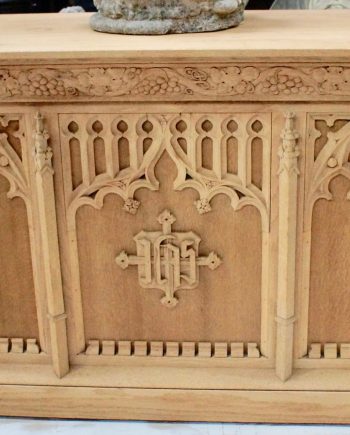 High Gothic Bleached Oak Alter Table