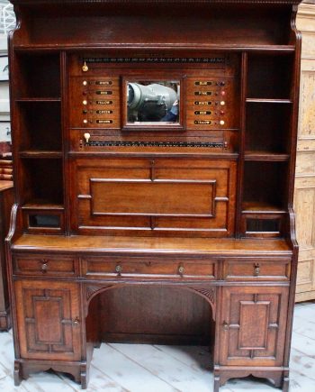 1900 Victorian Oak Billiards/Snooker Scoreboard Cabinet (SOLD)