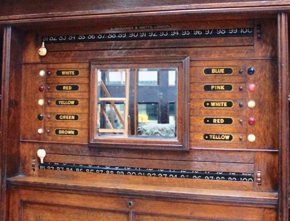 1900 Victorian Oak Billiards/Snooker Scoreboard Cabinet (SOLD)
