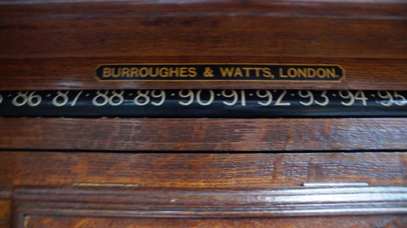 1900 Victorian Oak Billiards/Snooker Scoreboard Cabinet (SOLD)