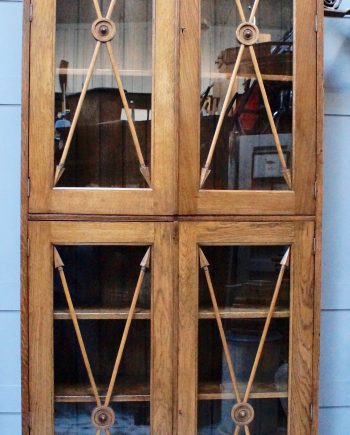 Antique Solid Oak University Bookcase