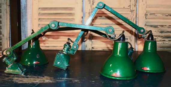 Vintage Industrial Machinist Lamps