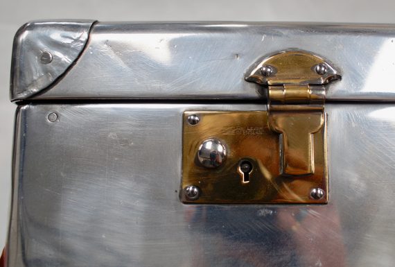 Polished Aluminium Suitcase by Heston's of London (SOLD)