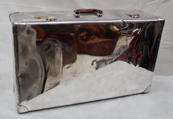 Polished Aluminium Suitcase by Heston's of London (SOLD)
