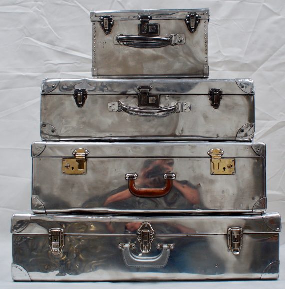 Large Polished Lockheed Aluminium Suitcase (SOLD)