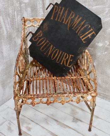 Turn Of The Century Double Sided French Pharmacie Shop Sign (SOLD)