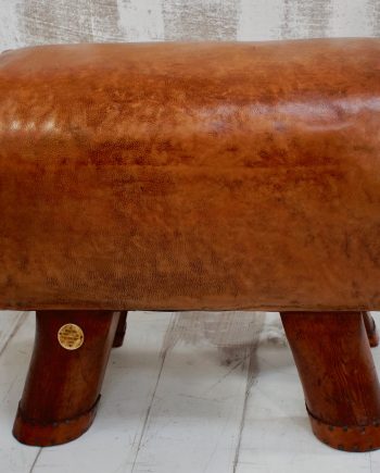 Vintage Leather Pommel Stool (SOLD)
