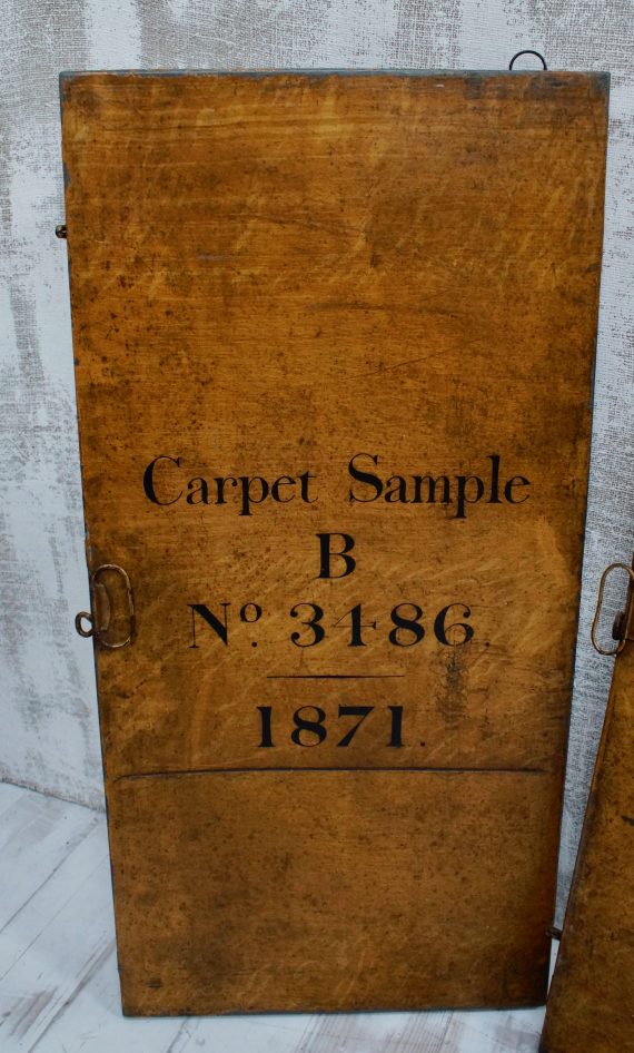 Large Georgian Tole Wear Travelling Carpet Sellers Sample Tin (SOLD)
