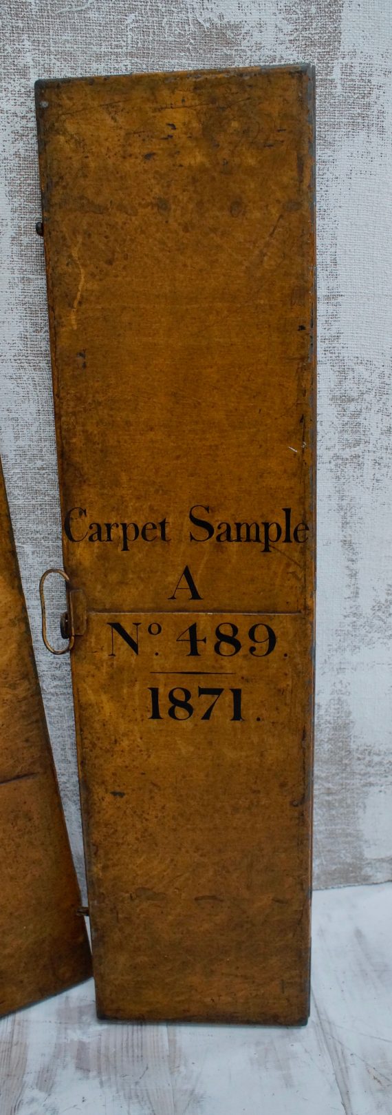 Georgian Tole Wear Travelling Carpet Sellers Sample Tin (SOLD)