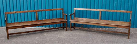 Turn of the Century Antique Pine Country Benches C1900 (SOLD)