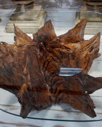 Antique Chestnut Tree Root Coffee Table