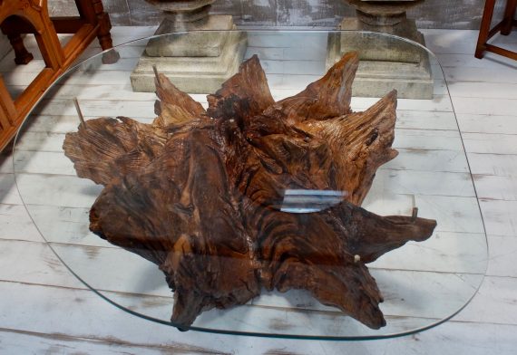 Antique Chestnut Tree Root Coffee Table