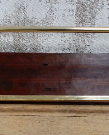 French Art Deco Brass Hat & Coat Rack "Pullman Railway" Style (SOLD)