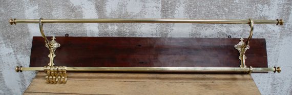 French Art Deco Brass Hat & Coat Rack "Pullman Railway" Style (SOLD)