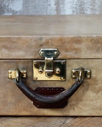 Vintage Hermes Vellum and Leather Suitcase (SOLD)