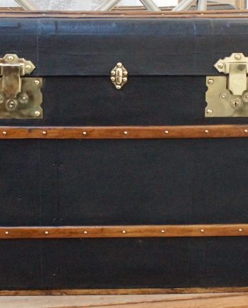 Victorian Oiled Canvas Steamer Trunk (SOLD)