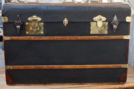 Victorian Oiled Canvas Steamer Trunk (SOLD)