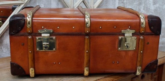 Vintage Fibre Travel Trunk (SOLD)