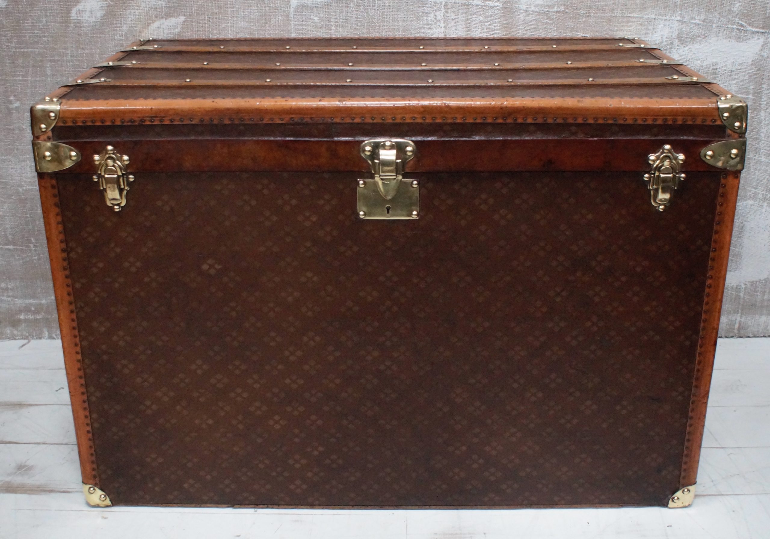 French Steamer Trunk By Aux Etats Unis