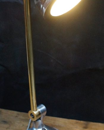Aluminium Industrial Elfo Lamp With Brass Rod By Disano Illuminazione Italy