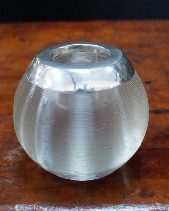 Turn Of The Century Silver & Glass Match Striker