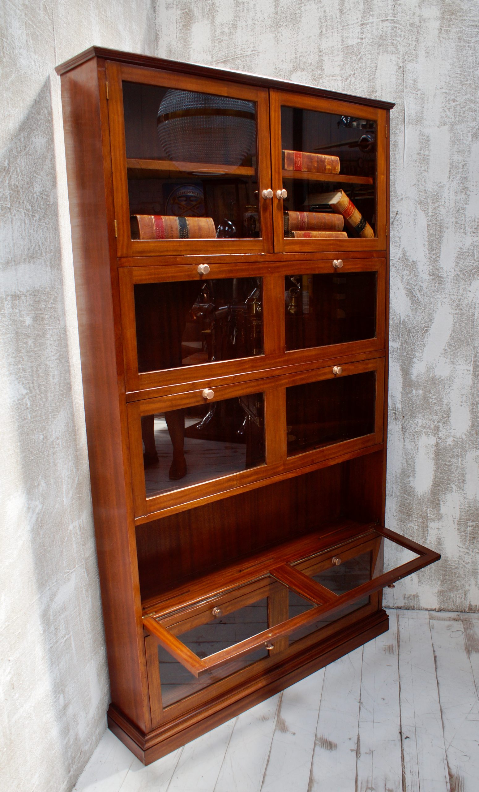 Vintage Mahogany Barristers Bookcase (SOLD) Clubhouse Interiors Ltd
