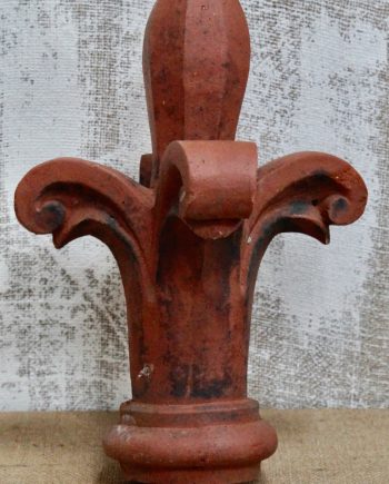 19th Century Fleur De Lis Terracotta Finial (SOLD)